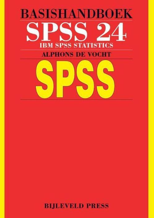 Basishandboek SPSS 24, 9789055482603, Boeken, Studieboeken en Cursussen, Zo goed als nieuw, Verzenden