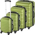 kofferset ABS 4-dlg. - groen, Sieraden, Tassen en Uiterlijk, Nieuw, Verzenden