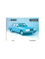 1981 VOLVO 240 INSTRUCTIEBOEKJE NEDERLANDS