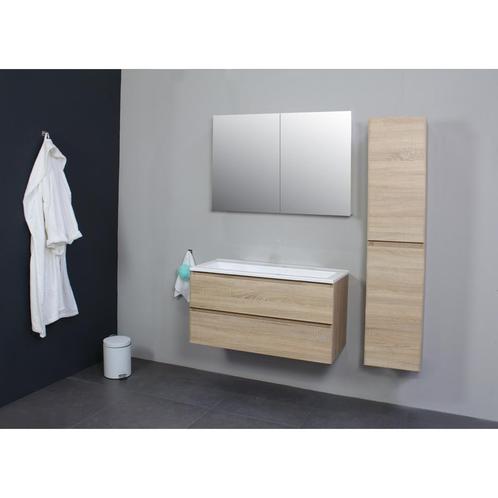 Badkamermeubel BWS Pepper Wastafel Acryl Incl Spiegelkast 2, Doe-het-zelf en Verbouw, Sanitair, Bad, Nieuw, Ophalen of Verzenden