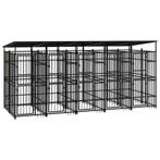 Hondenhok Hondenkennel met dak 4.9x2x2.3m GRATIS verzending
