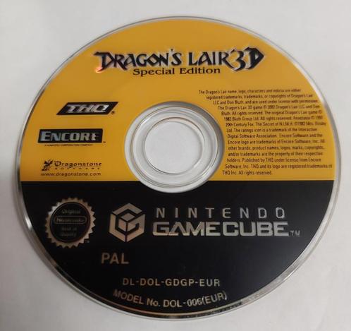 Dragon’s Lair 3D losse disc (gamecube tweedehands game), Spelcomputers en Games, Games | Nintendo GameCube, Zo goed als nieuw