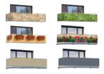 Balkonscherm muur met bloemen 85x500 cm | NU SLECHTS €16,99