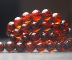 Diepe kersenhouten Baltische amber kralen ketting -
