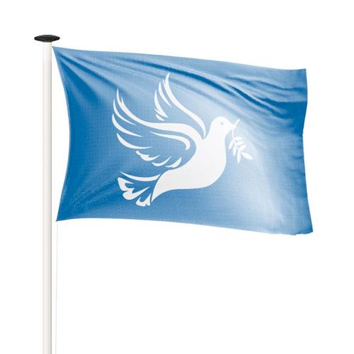 Vredesvlag 100x150 cm (voor gevelstok), Diversen, Vlaggen en Wimpels, Nieuw