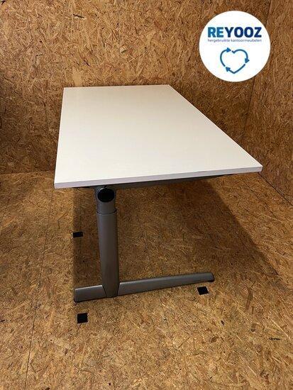 ReYooz 500 bureau - 160x80cm - elektrisch - zilvergrijs -..., Zakelijke goederen, Kantoor en Winkelinrichting | Kantoormeubilair en Inrichting