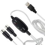 USB-A naar DIN 5-pins MIDI Kabel Adapter - MIDI USB, Verzenden, Nieuw