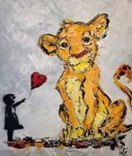 Laurent Pate (1970) - Simba et la petite Banksy  ( animaux