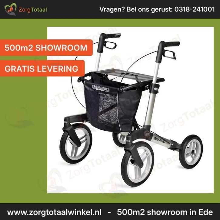 Rollator Sunrise Medical Gemino 60, Diversen, Rollators, Nieuw, Ophalen of Verzenden