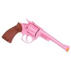 Roze speelgoed pistool 8 shots - Pistolen en revolvers, Ophalen of Verzenden, Nieuw