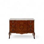 Ladekast - Hout, Walnoot, Pau-cetim, Marmer