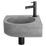 Differnz Cleo fonteinset beton donkergrijs - kraan recht mat, Doe-het-zelf en Verbouw, Sanitair, Verzenden, Nieuw