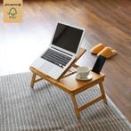 Laptoptafel voor op Bank of bed van bamboe hout - Met, Huis en Inrichting, Tafels | Bijzettafels, Nieuw, Verzenden