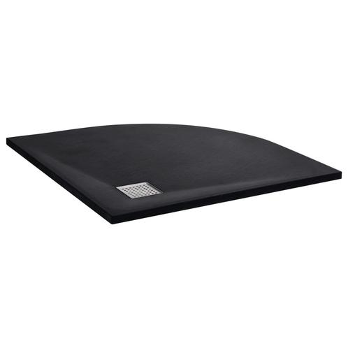 vidaXL Douchebak 90x90 cm SMC zwart, Doe-het-zelf en Verbouw, Sanitair, Nieuw, Verzenden