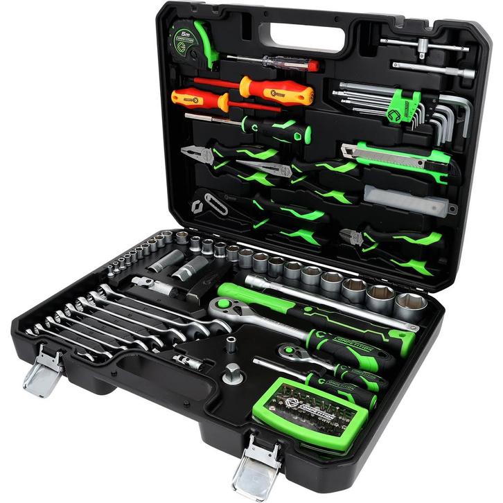 Competition 1/4 + 1/2 Universele Gereedschapset 106-delig, Auto diversen, Autogereedschap, Nieuw, Verzenden