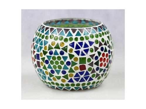 Waxinelichthouder Multicolor - 14cm, Huis en Inrichting, Woonaccessoires | Overige, Nieuw, Ophalen of Verzenden