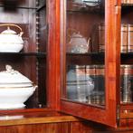 Victoriaanse kleine boekenkast servieskast met 6 deuren ca, Antiek en Kunst, Antiek | Meubels | Kasten, Ophalen of Verzenden