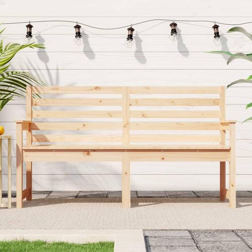 vidaXL Tuinbank 159,5x48x91,5 cm massief grenenhout, Tuin en Terras, Tuinbanken, Nieuw, Verzenden