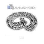 div Rvs gouden zilveren koningsschakel en design kettingen, Sieraden, Tassen en Uiterlijk, Kettingen, Verzenden, Nieuw, Zilver