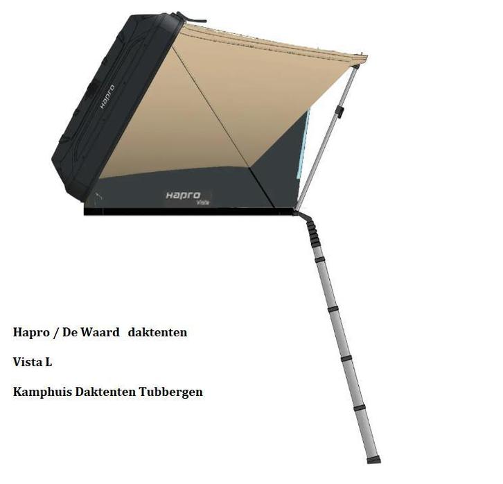 Hapro / De Waard Daktenten Vista L Slaapcapaciteit 2, Caravans en Kamperen, Tenten, Nieuw, tot en met 2, Ophalen of Verzenden