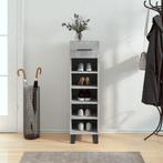 vidaXL Schoenenkast 30x35x105 cm bewerkt hout betongrijs, Verzenden, Nieuw