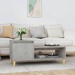 vidaXL Salontafel 100x50x45 cm bewerkt hout betongrijs, Huis en Inrichting, Tafels | Salontafels, 100 tot 150 cm, Verzenden, Nieuw