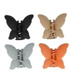 Haarklemmen Set XL Vlinder 6,5cm Naturel, Verzenden, Nieuw