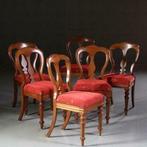 Antieke stoelen / Stel van 6 vroeg Victoriaanse mahonie  eet
