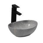 SALE - Durva 35 - Grijs marmer - Waskom -  -  - Keramiek -, Doe-het-zelf en Verbouw, Sanitair, Ophalen of Verzenden, Nieuw