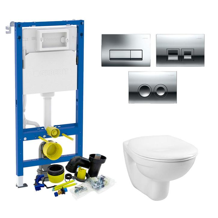 Geberit UP100 Toiletset Compleet | Inbouwreservoir | BWS, Doe-het-zelf en Verbouw, Sanitair, Overige typen, Nieuw, Ophalen of Verzenden