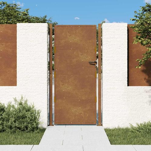 vidaXL Poort 105x205 cm cortenstaal, Tuin en Terras, Tuinpoorten, Nieuw, Verzenden