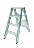 SOLIDE| DUBBELE TRAP| 2 x 4 TREDEN, Doe-het-zelf en Verbouw, Ladders en Trappen, Trap, Nieuw, Ophalen of Verzenden, Opvouwbaar of Inschuifbaar