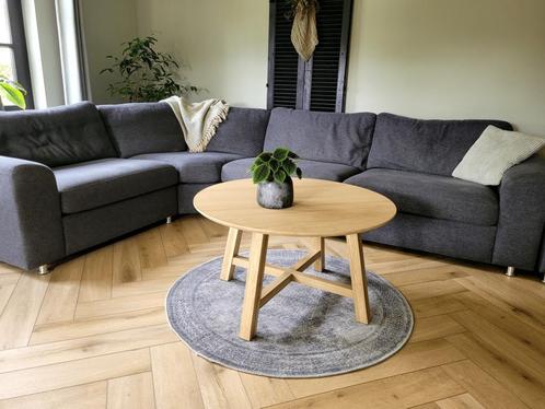 Maatwerk Massief Eikenhouten Salontafel, Huis en Inrichting, Tafels | Salontafels, 50 tot 100 cm, Rond, Nieuw, Eikenhout, Minder dan 50 cm