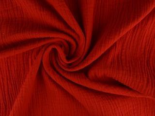 Mousseline stof – Rood, Hobby en Vrije tijd, Stoffen en Lappen, 120 cm of meer, 200 cm of meer, Rood, Nieuw, Katoen, Ophalen of Verzenden