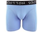 Boxershort - SQOTTON® - Basic - Retro Blauw, Kleding | Heren, Ondergoed, Verzenden