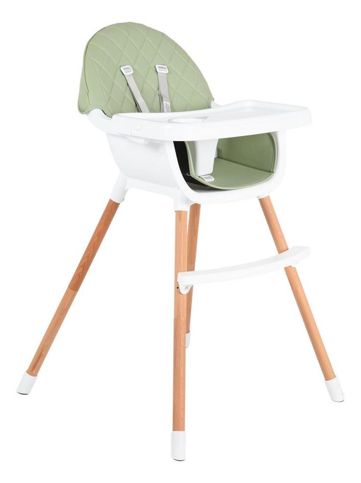 Cangaroo Gelato Green 2-in-1 Houten Kinderstoel, Kinderen en Baby's, Kinderstoelen, Nieuw, Verzenden