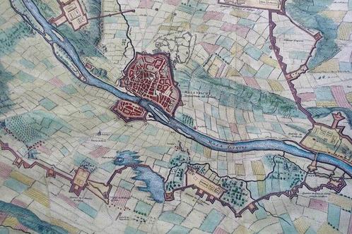Nederland - Maastricht; J Blaeu - Obsidio et Expugnatio, Boeken, Atlassen en Landkaarten