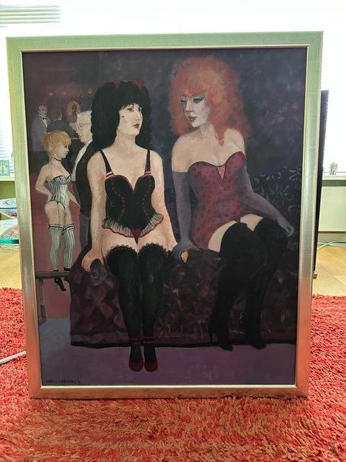 Hélène van Stralen (1944) - Bordeel, Antiek en Kunst, Kunst | Schilderijen | Modern