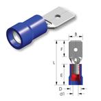 Tirex automotive Vlakstekker BLAUW 6,3 mm kabeldikte 1,5 -, Ophalen of Verzenden, Nieuw
