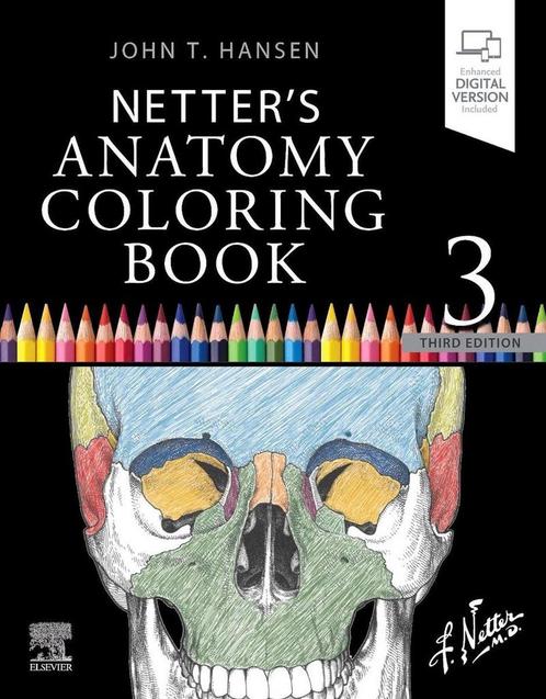 9780323826730 Netters Anatomy Coloring Book, Boeken, Studieboeken en Cursussen, Nieuw, Verzenden