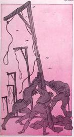 Spotprent over de veroordeling van Marinus van der Lubbe, Antiek en Kunst, Verzenden