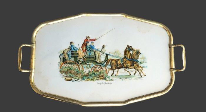 Dienblad - Metaal, orgalit, Antiek en Kunst, Curiosa en Brocante