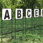 vidaXL Dressuurletters 12 st staal, Dieren en Toebehoren, Paarden en Pony's | Overige Paardenspullen, Verzenden, Nieuw