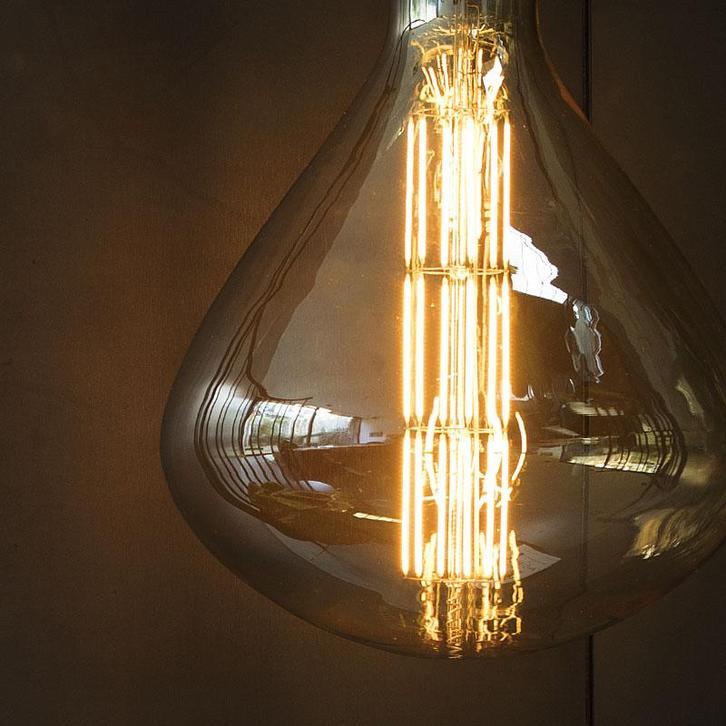 Calex LED Filamentlamp Sydney XXL Titanium Ø245mm E27 7.5W, Huis en Inrichting, Lampen | Losse lampen, Ophalen of Verzenden