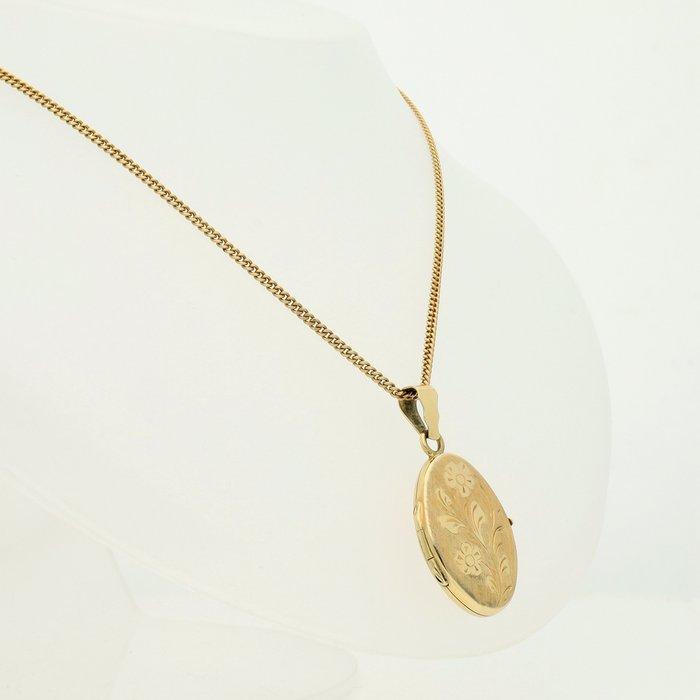 Ketting met hanger - 14 karaat Geel goud, Sieraden, Tassen en Uiterlijk, Antieke sieraden