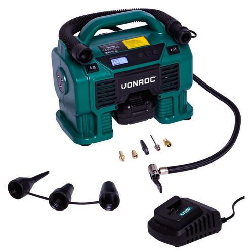 Accu compressor 20V - 12V - 2.0Ah| Incl. accu en snellader, Doe-het-zelf en Verbouw, Compressors, Nieuw, Verzenden
