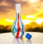 Bottiglia per vino - Fles - met handgeschilderd, Antiek en Kunst, Antiek | Glas en Kristal