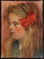 Franse school (XX) - Portrait of a Young Girl