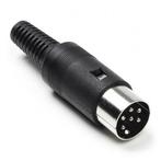 DIN connector | Nedis (6-pin, Mannelijk, Zwart), Audio, Tv en Foto, Audiokabels en Televisiekabels, Verzenden, Nieuw