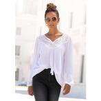 Lascana Crêpe-blouse met geborduurde oogjes,, Verzenden, Nieuw